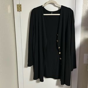 SHEIN long cardigan with button detail